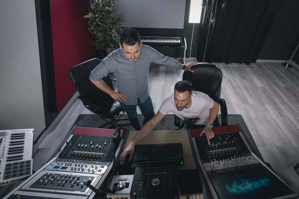 Max e Manuel in studio